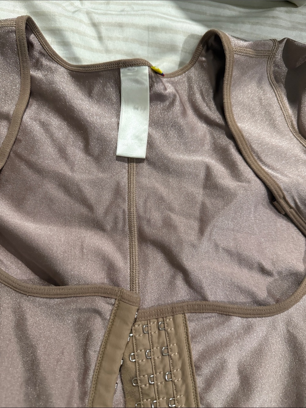 Columbia Shimmery Taupe Brown Women's Shapewear Bodysuit